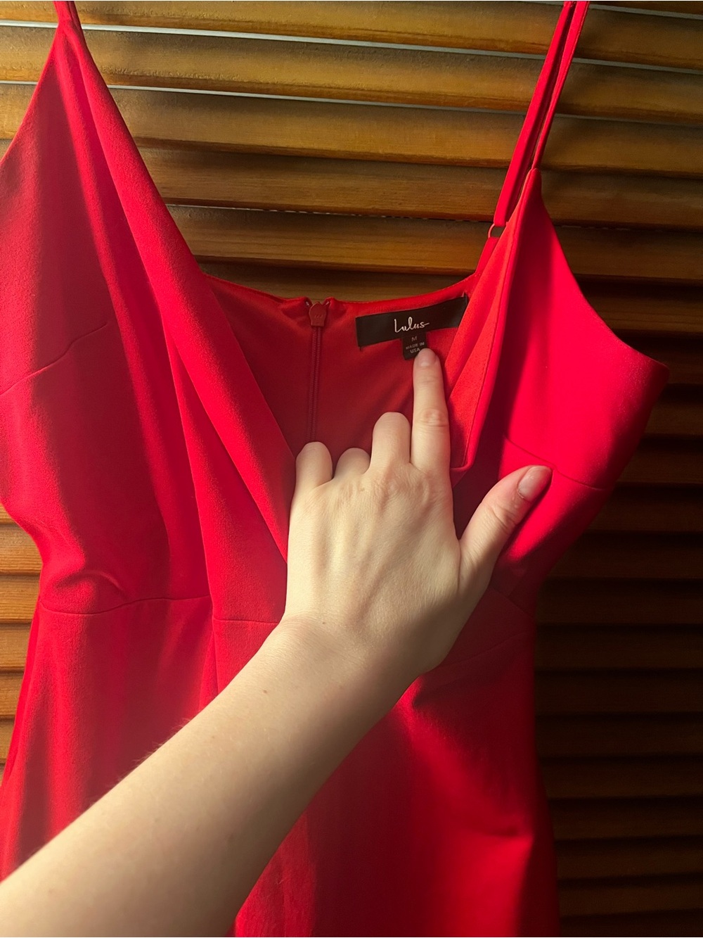 Lulu’s Red Ruffle Hem Dress - Picture 3 of 3